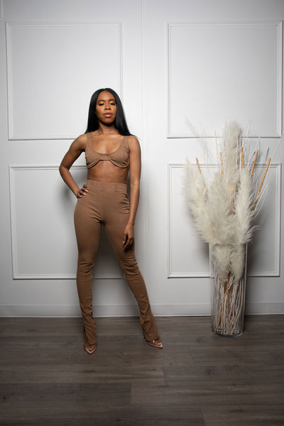 All or Nothing Ribbed Co-Ord Set - Aesthetik Boutique